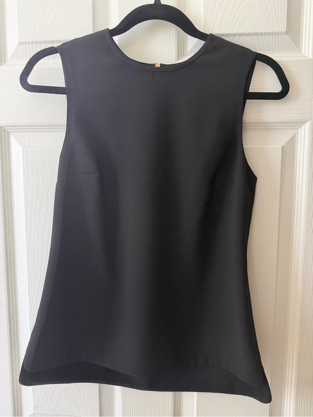 Ted Baker Sleeveless Top - Crewneck with rose gold back zipper NWOT